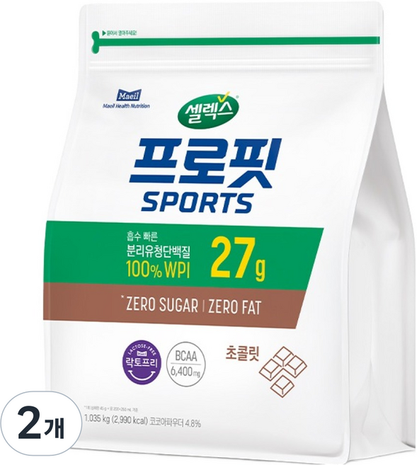 Selex PROFIT 巧克力蛋白粉, 1.035kg, 2個