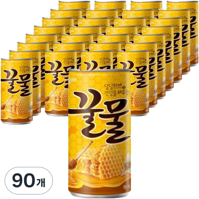 웅진 꿀물 캔, 90개, 180ml