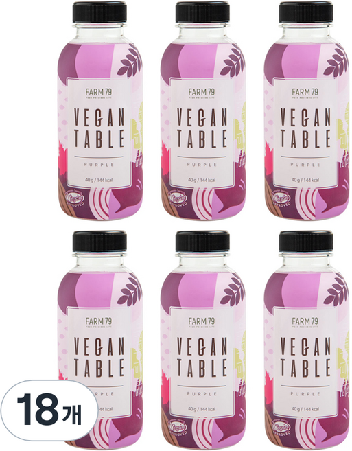 팜79 비건테이블 퍼플 선식가루, 18개, 40g