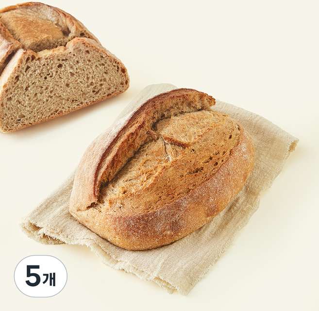 바른식방 통밀 깜빠뉴, 400g, 5개, 1개입