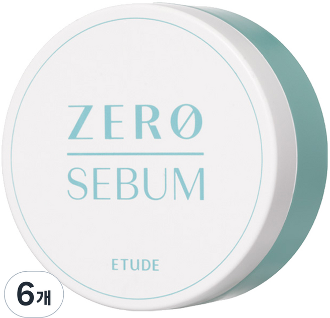 에뛰드 제로피지 드라잉 파우더 4g, 6개