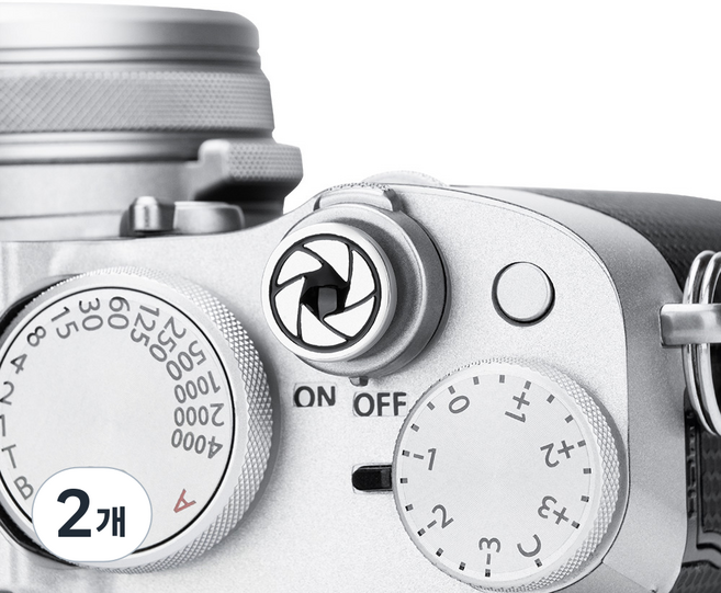 JJC 후지 X-T50 / X100VI / X-M5 / 라이카 D-LUX 8 / 니콘 ZF 카메라 클래식 셔터 소프트 버튼, SRB-F11A3, 2개