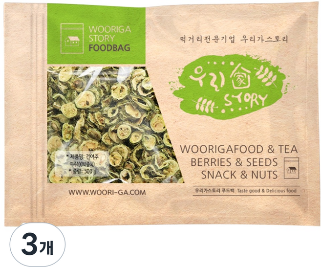 wooriga. 乾莧菜, 300g, 3個