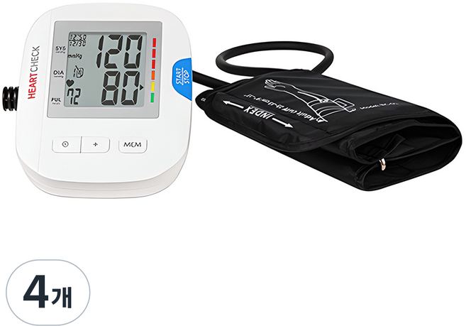 하트첵 팔뚝형 자동전자혈압계, HL868EA, 4개