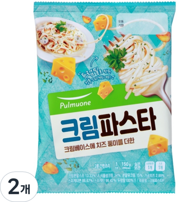 풀무원 크림 파스타, 150g, 2개