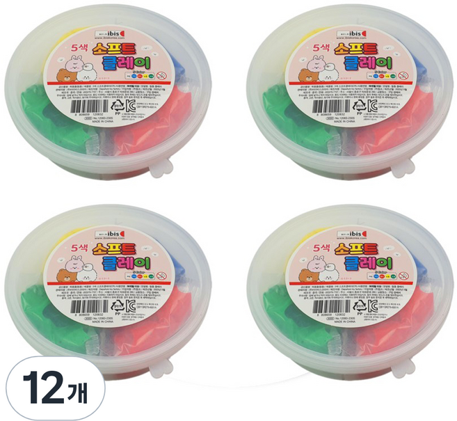 아이비스 소프트 클레이, 12개, 혼합색상