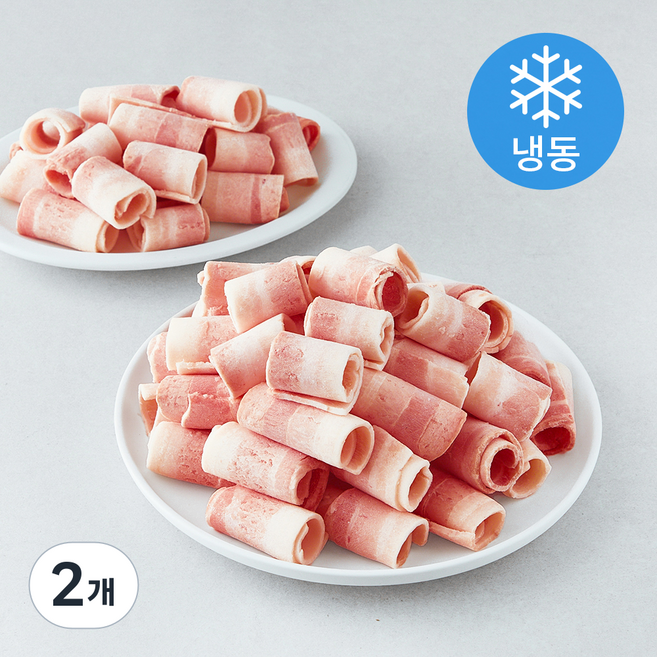 스페인산 무연골 대패 삼겹살 (냉동), 1.5kg, 2개