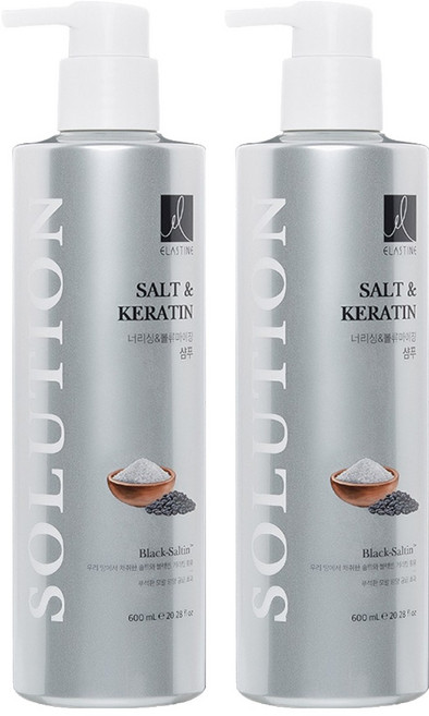 엘라스틴 헤어솔루션 너리싱 & 볼류마이징 샴푸, 600ml, 2개