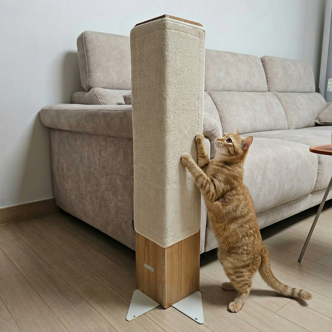 카무라라 고양이 코너 스크래쳐, 아이보리 카페트, 1세트
