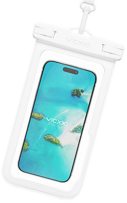빅쏘 IPX8 원터치 4중 잠금 핸드폰 방수팩, 화이트, 1개