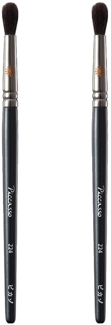 피카소 224 아이섀도우 브러쉬, 혼합 색상, 2개