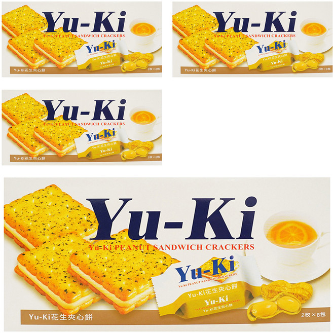Yu-Ki 花生夾心餅, 150g, 4盒