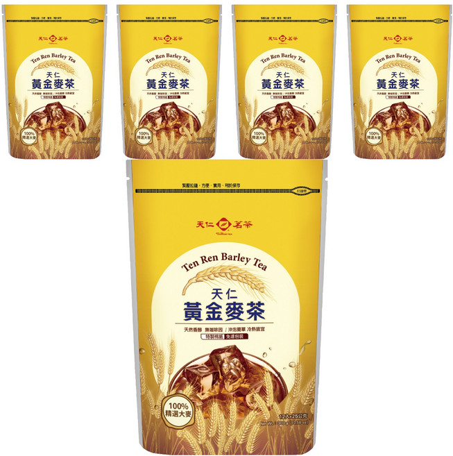 天仁茗茶 天仁黃金麥茶, 25g, 12包, 5袋