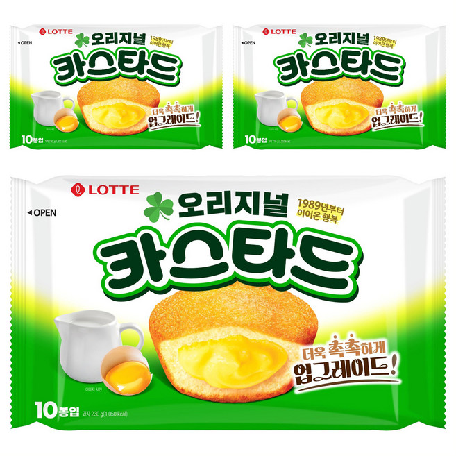 롯데카스타드 오리지널, 230g, 3개