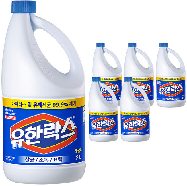 유한락스 레귤러, 2L, 6개