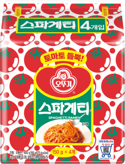 오뚜기 스파게티, 150g, 4개