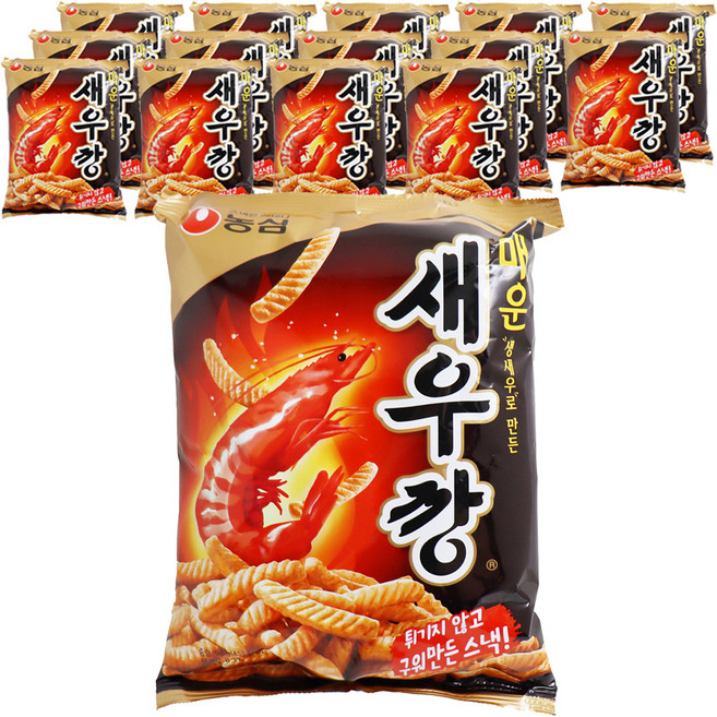 새우깡 매운새우깡, 90g, 15개
