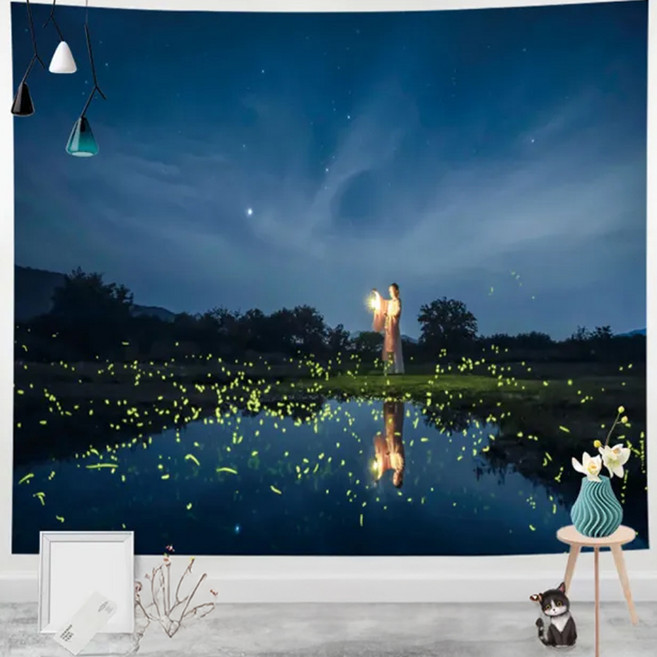 背景裝飾掛布, 螢火蟲之夢 多色, 1個