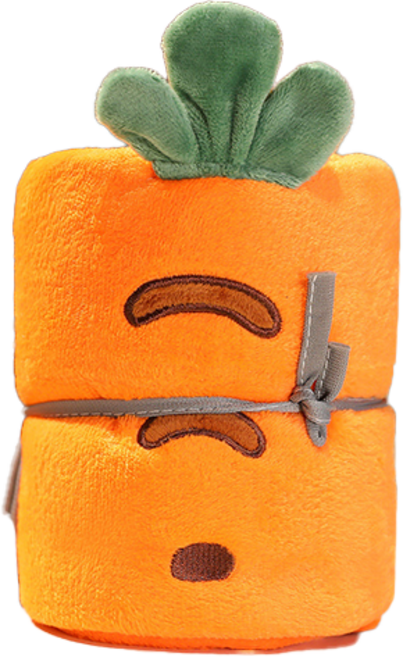 타이탄 캠핑용 무릎 담요 모직담요 100 x 80 cm, 당근, 1개