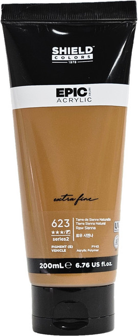 쉴드 에픽아크릴 물감, 200ml, 1색