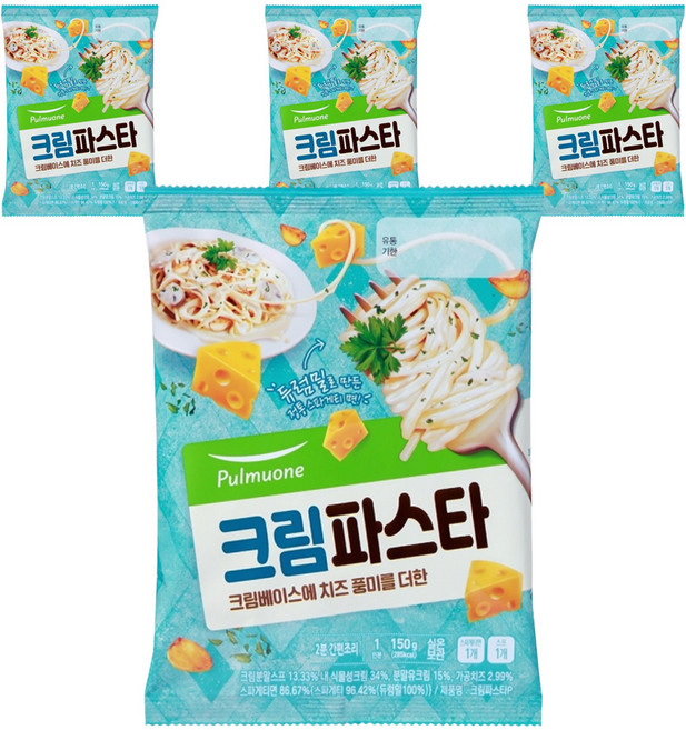 풀무원 크림 파스타, 150g, 4개