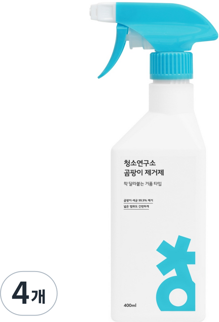 청소연구소 곰팡이제거제, 4개, 400ml