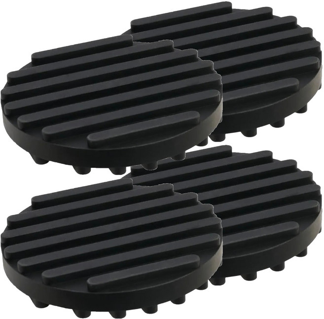 TRENY 圓型橡膠止滑抗震墊, 4個