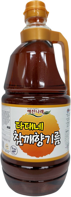 해찬나래 다대내 참깨향기름, 1.8L, 1개