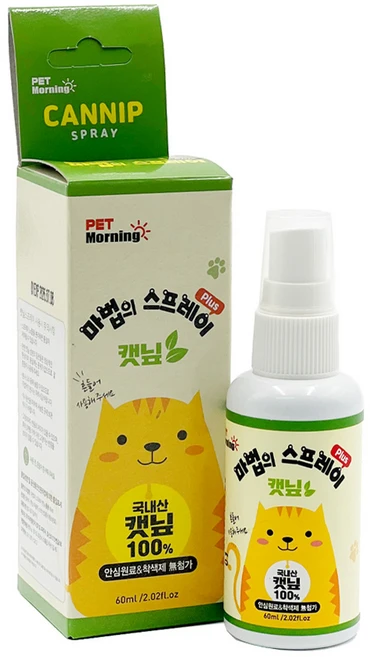 펫모닝 고양이 마법의 스프레이, 캣닢, 60ml, 1개 - 쿠팡