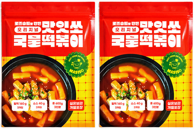 맛잇쏘 국물 떡볶이 오리지널 3인분, 600g, 2개