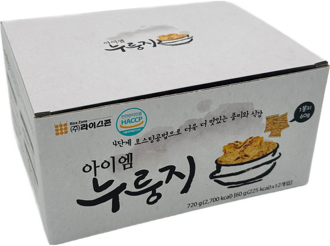아이엠 직화 누룽지 12p, 720g, 1개, 4개