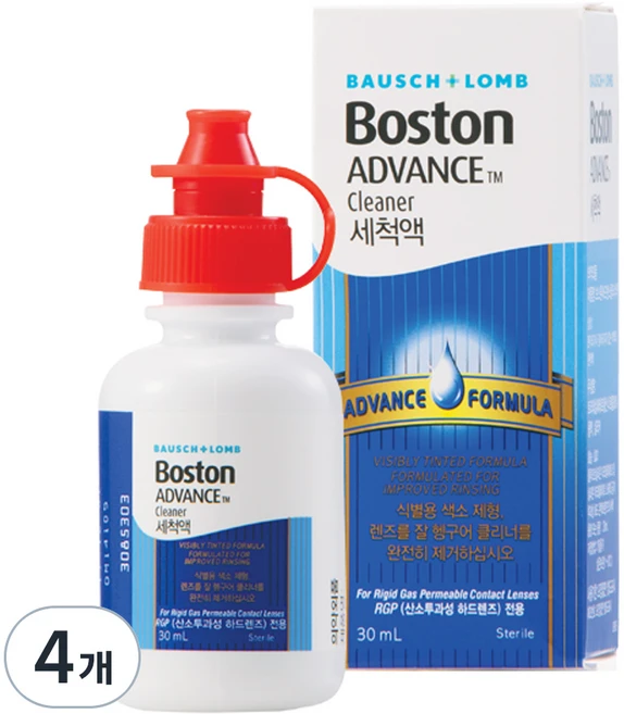 바슈롬 보스톤 어드밴스 클리너 렌즈세정액, 30ml, 4개 - 쿠팡
