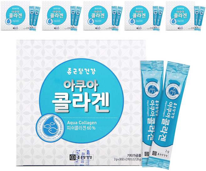 종근당건강 아쿠아 콜라겐, 120g, 6개