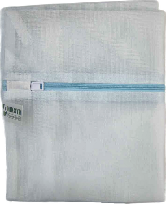 HIKOYA 和彥家 淨白密網洗衣袋方型 40 x 50cm 優選7件組, 白色 + 藍色, 1組