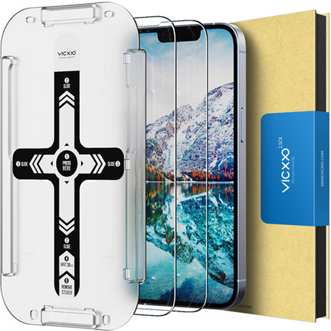 VICXXO EZ Plus iPhone 鋼化玻璃手機螢幕保護貼 2入, 1個