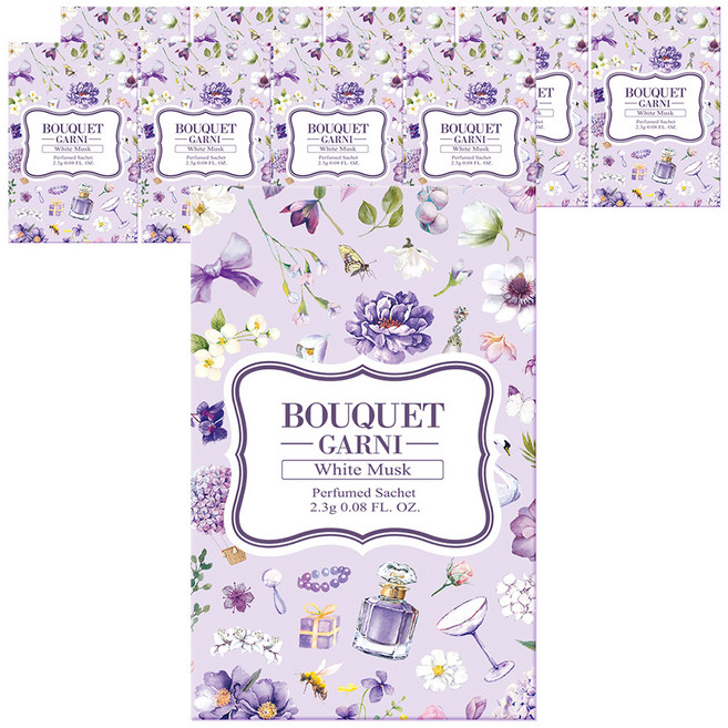 부케가르니 퍼퓸드 샤쉐 본품, 2.3g, 10개, 화이트머스크