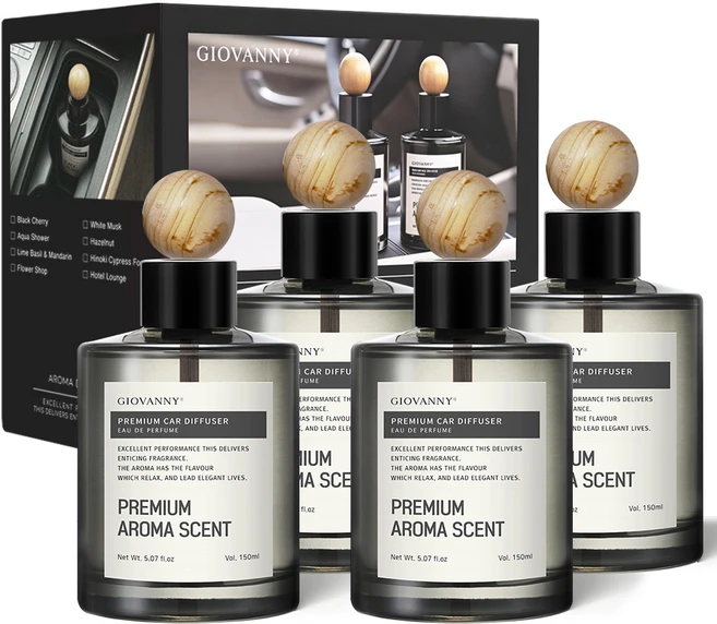 GIOVANNY 프리미엄 차량용 방향제 150ml 2p, 블랙체리, 2세트 - 쿠팡