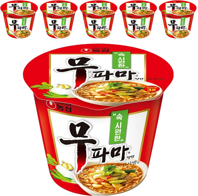 농심 무파마 큰사발 컵라면, 6개