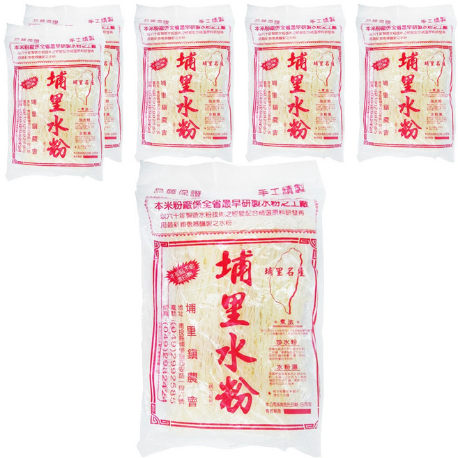 埔里鎮農會 調合粉絲 埔里水粉, 400g, 6包