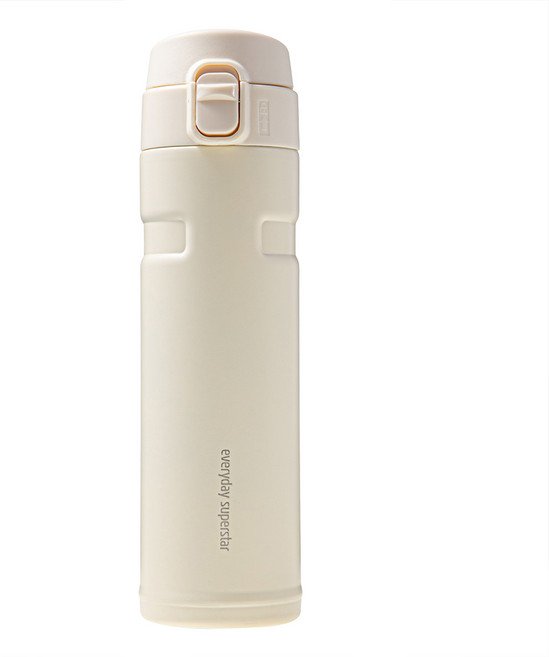 코멧 원터치 보온 보냉 텀블러, 아이보리, 1개, 450ml