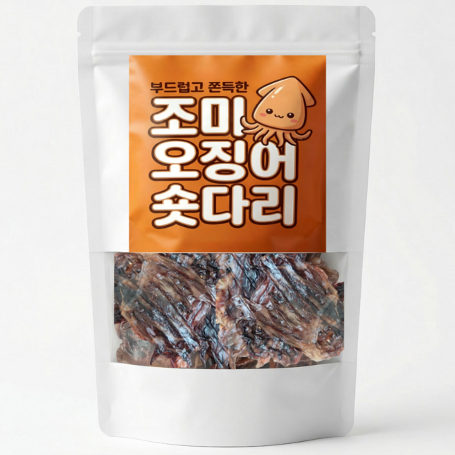 부드럽고 쫀득한 조미 오징어 숏다리, 1개, 100g