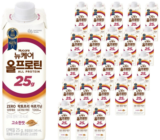 뉴케어 올프로틴 고소한맛, 245ml, 24개