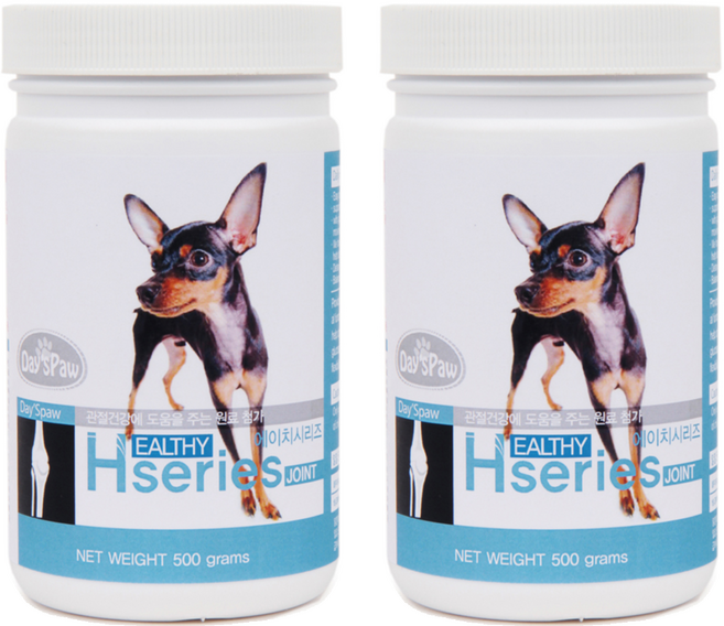 데이스포 강아지 에이치시리즈 영양제, 뼈/관절강화, 500g, 2개