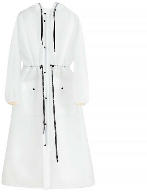 EVA收腰風衣 XL 白色 1件