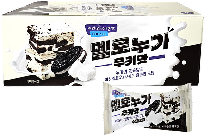 멜로누가 쿠키맛 18p, 720g, 1개