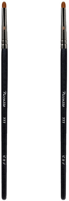 피카소 777 아이섀도우 브러쉬, 혼합 색상, 2개