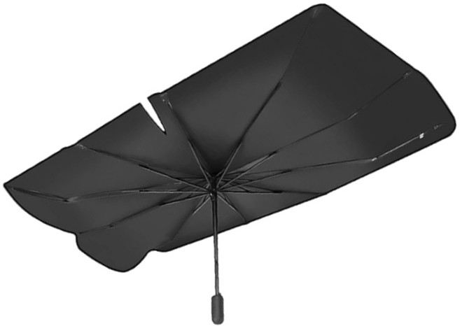 汽車遮陽傘 附收納套, 黑色, 1個