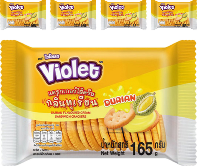 Violet 雙盟 榴槤三明治, 165g, 5包