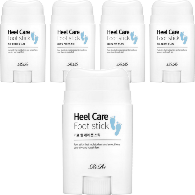 RiRe Heel Care Foot Stick 龜裂足跟修復膏 保濕柔嫩足部, 1個, 5個, 22g
