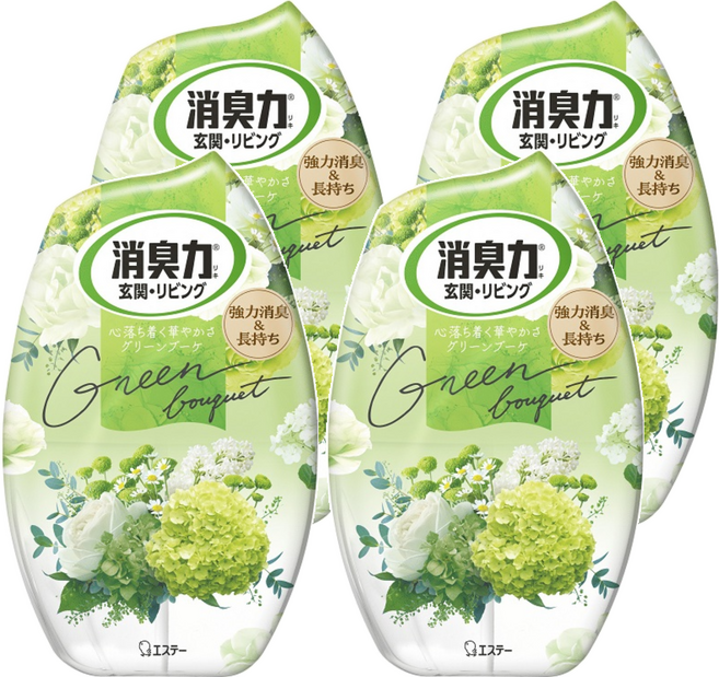 ST 雞仔牌 消臭力 綠花香, 400ml, 4罐